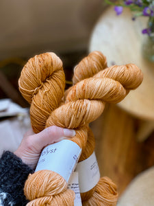 Pumpkin Spice - Merino/Nylon Fingering Weight Yarn